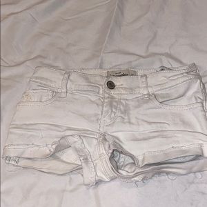 Kids white jean shorts from Abercrombie